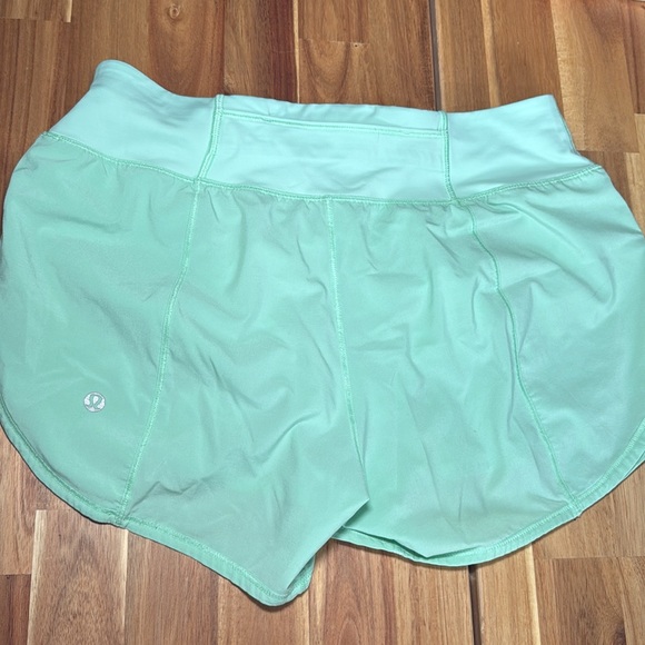 Lululemon size 6, mint color athletic shorts - Picture 2 of 2